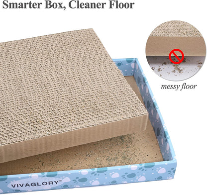 ClawLuxe™ | Premium Reversible Cat Scratcher & Lounge Box