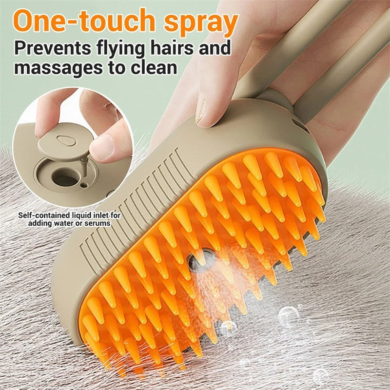 SteamGroom™ | 3-in-1 Steamy Electric Grooming & Massage Brush