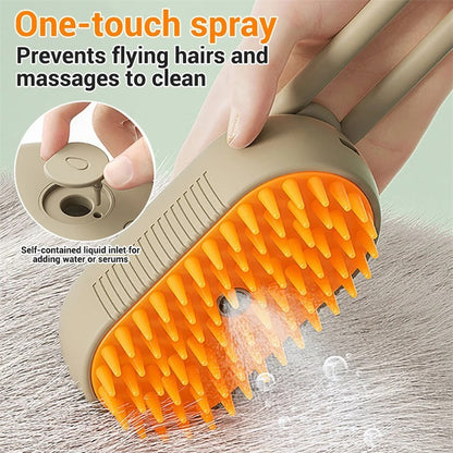 SteamGroom™ | 3-in-1 Steamy Electric Grooming & Massage Brush