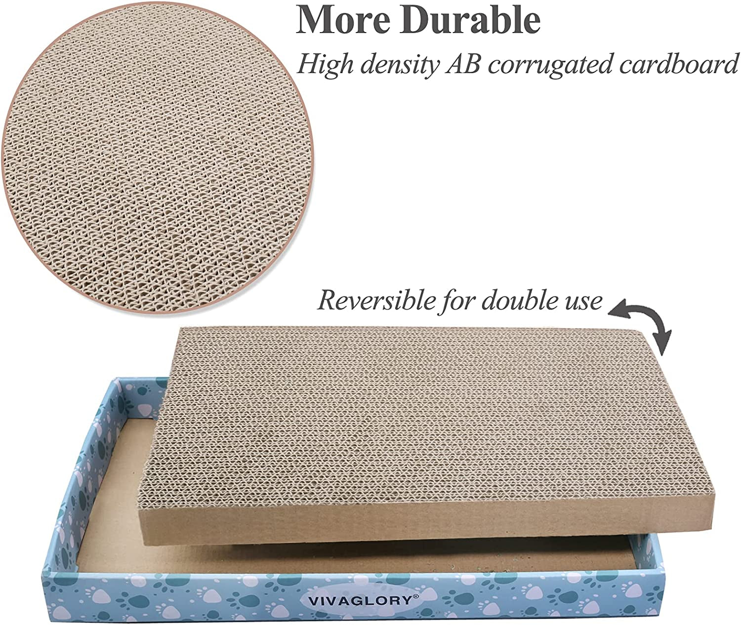 ClawLuxe™ | Premium Reversible Cat Scratcher & Lounge Box