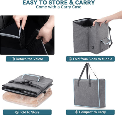 TravelNest™ | Premium Dog Car Booster Seat & Travel Bed