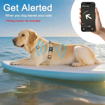 GlowGuard™ | IP68 Waterproof Silicone AirTag Collar Mount (2-Pack)