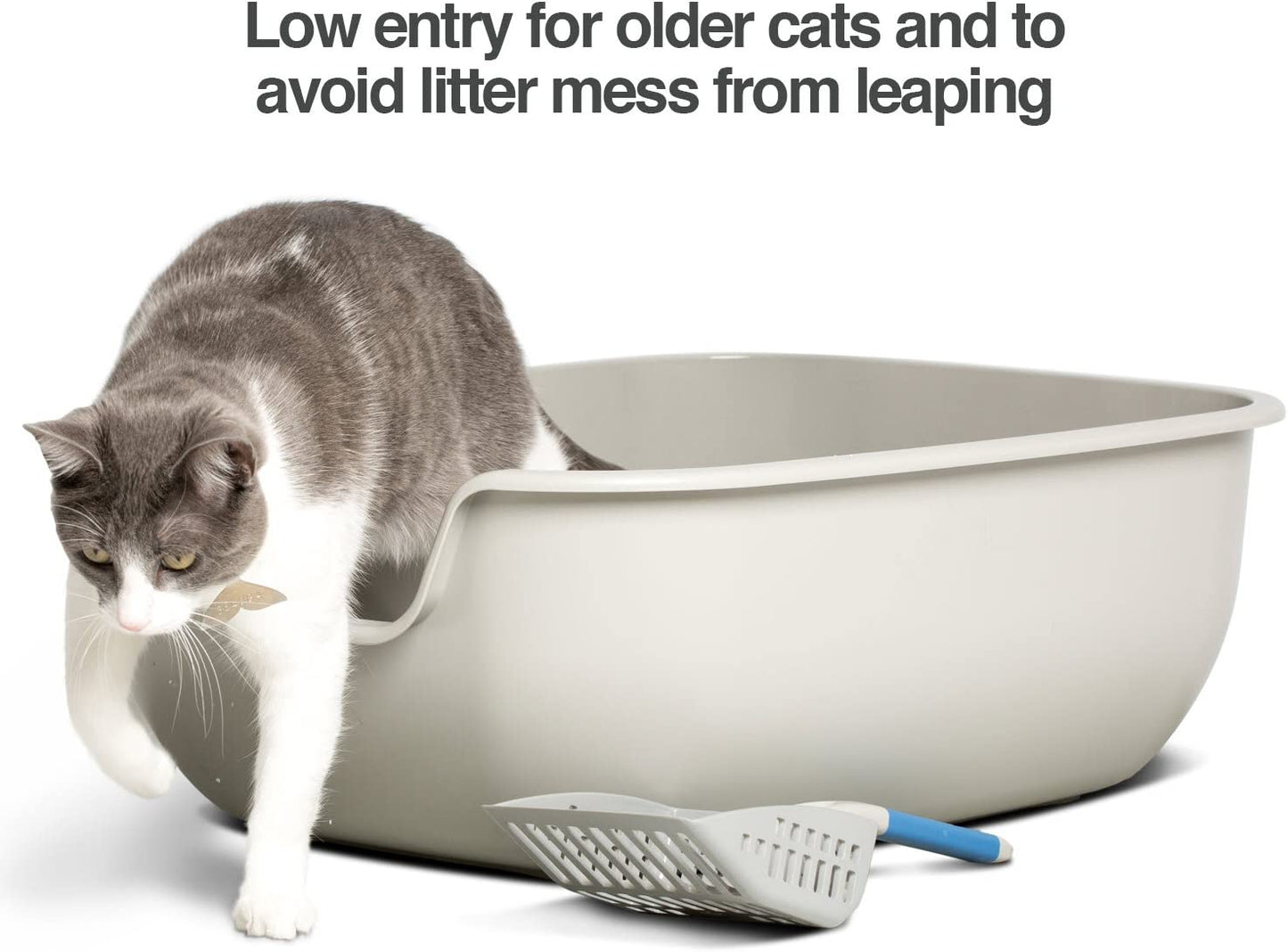 PureClean™ | Non-Stick Open-Top Ergonomic Litter Box