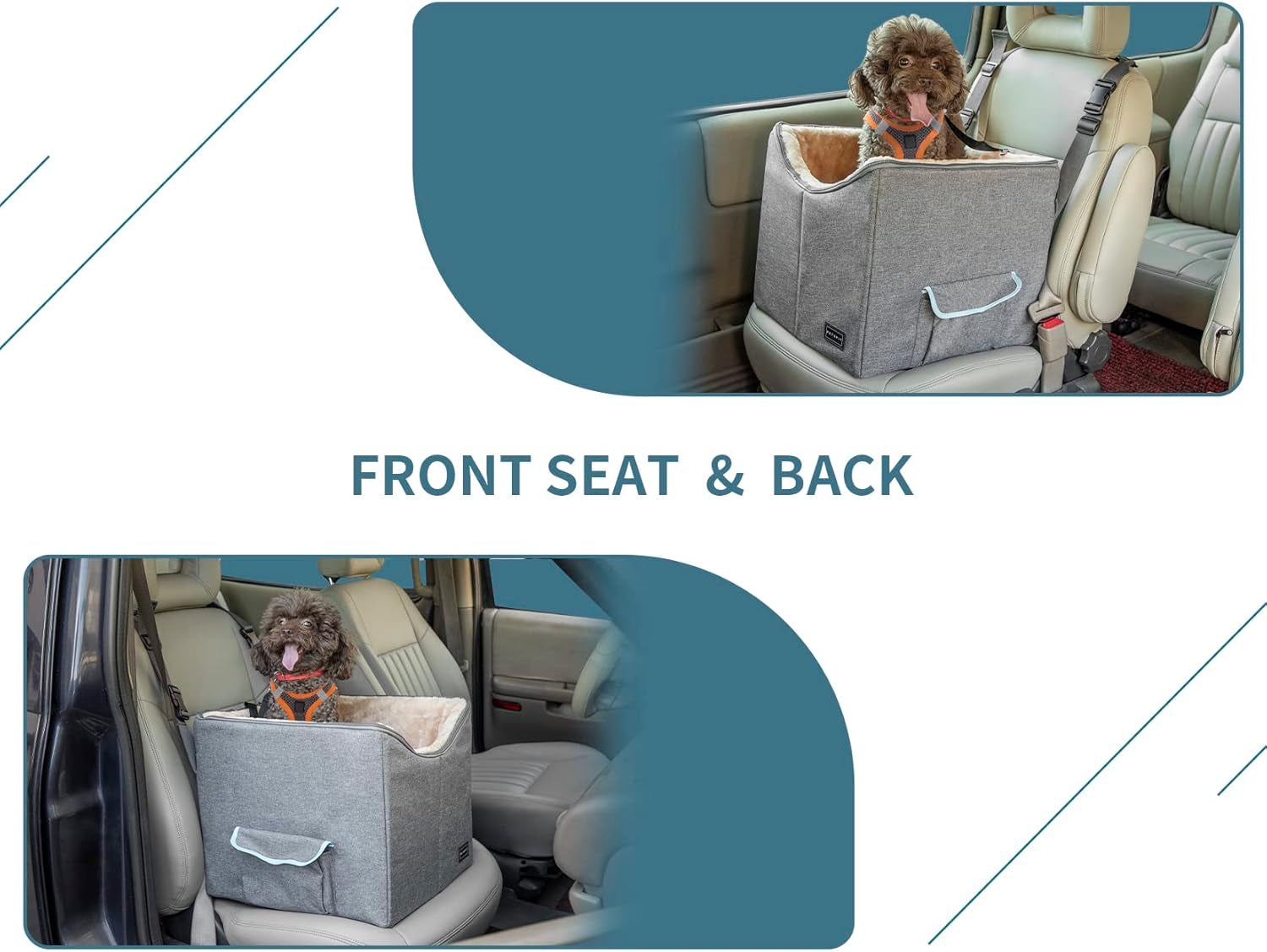 TravelNest™ | Premium Dog Car Booster Seat & Travel Bed