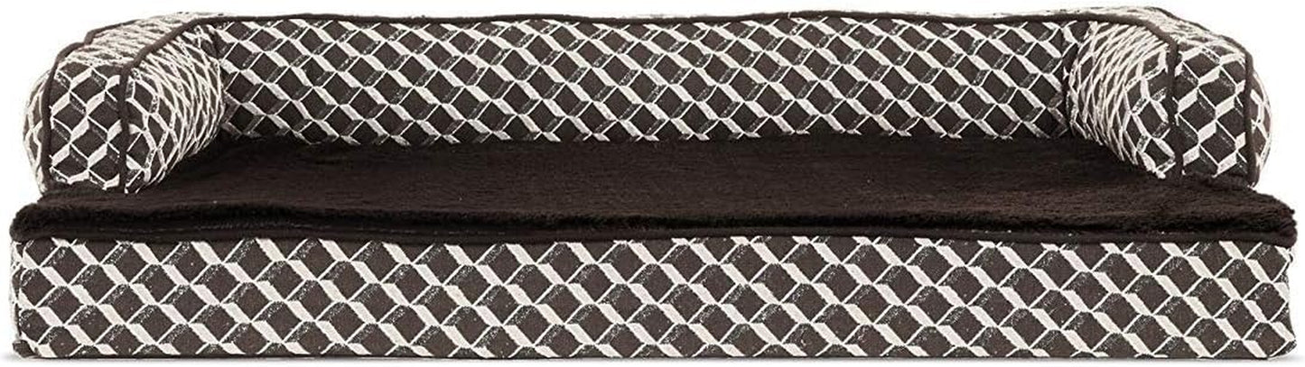 OrthoRest™ | Premium Orthopedic Bolster Dog Bed & Lounge