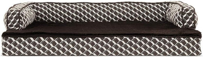 OrthoRest™ | Premium Orthopedic Bolster Dog Bed & Lounge
