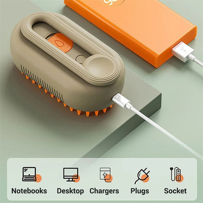 SteamGroom™ | 3-in-1 Steamy Electric Grooming & Massage Brush