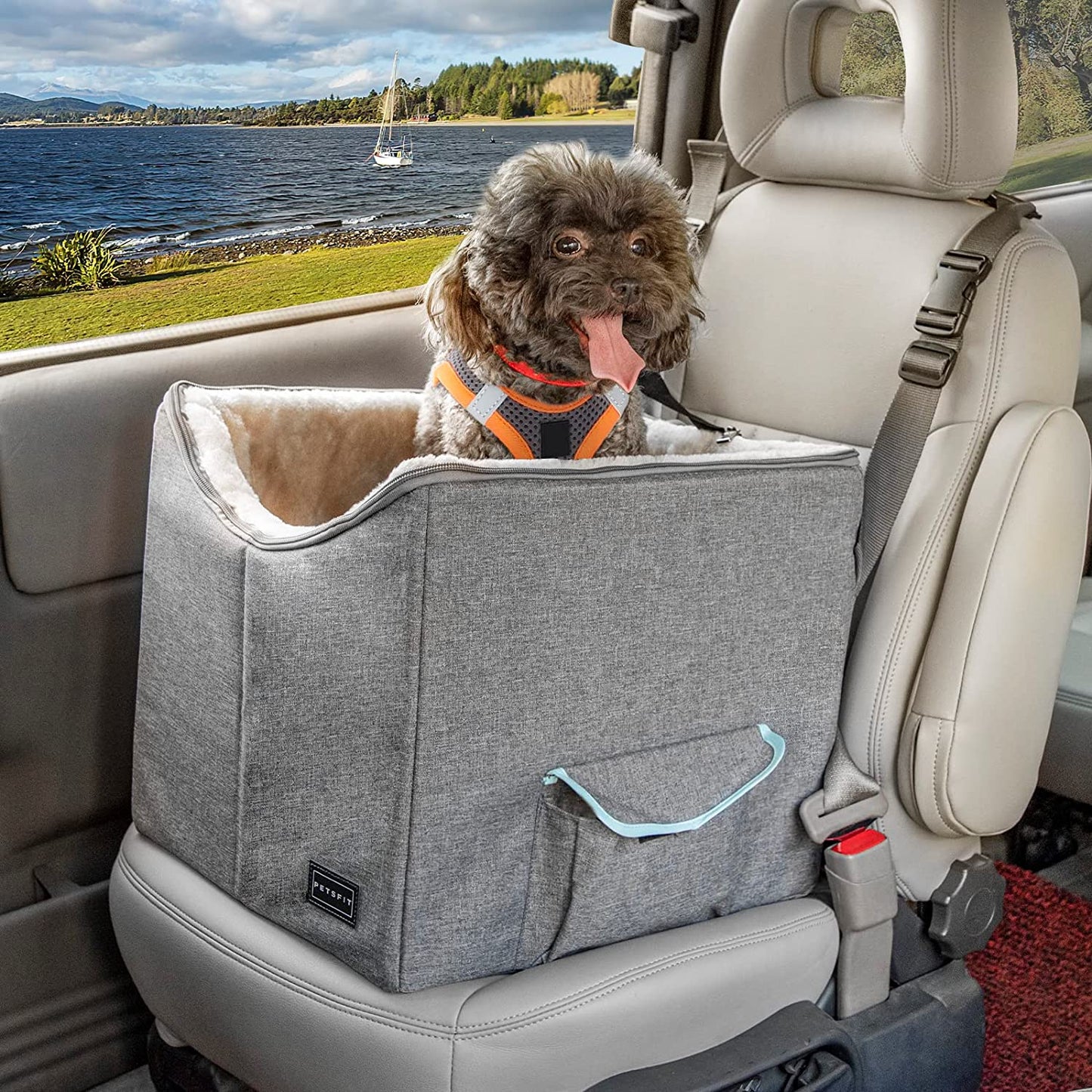 TravelNest™ | Premium Dog Car Booster Seat & Travel Bed