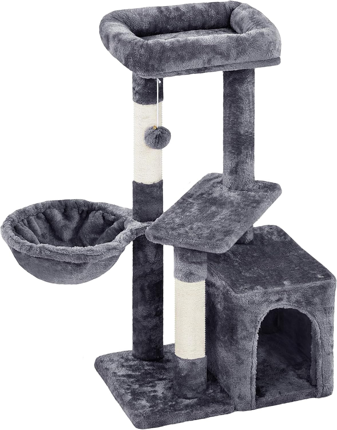 CloudHaven™ | Multi-Level Compact Cat Condo & Activity Tree (34")