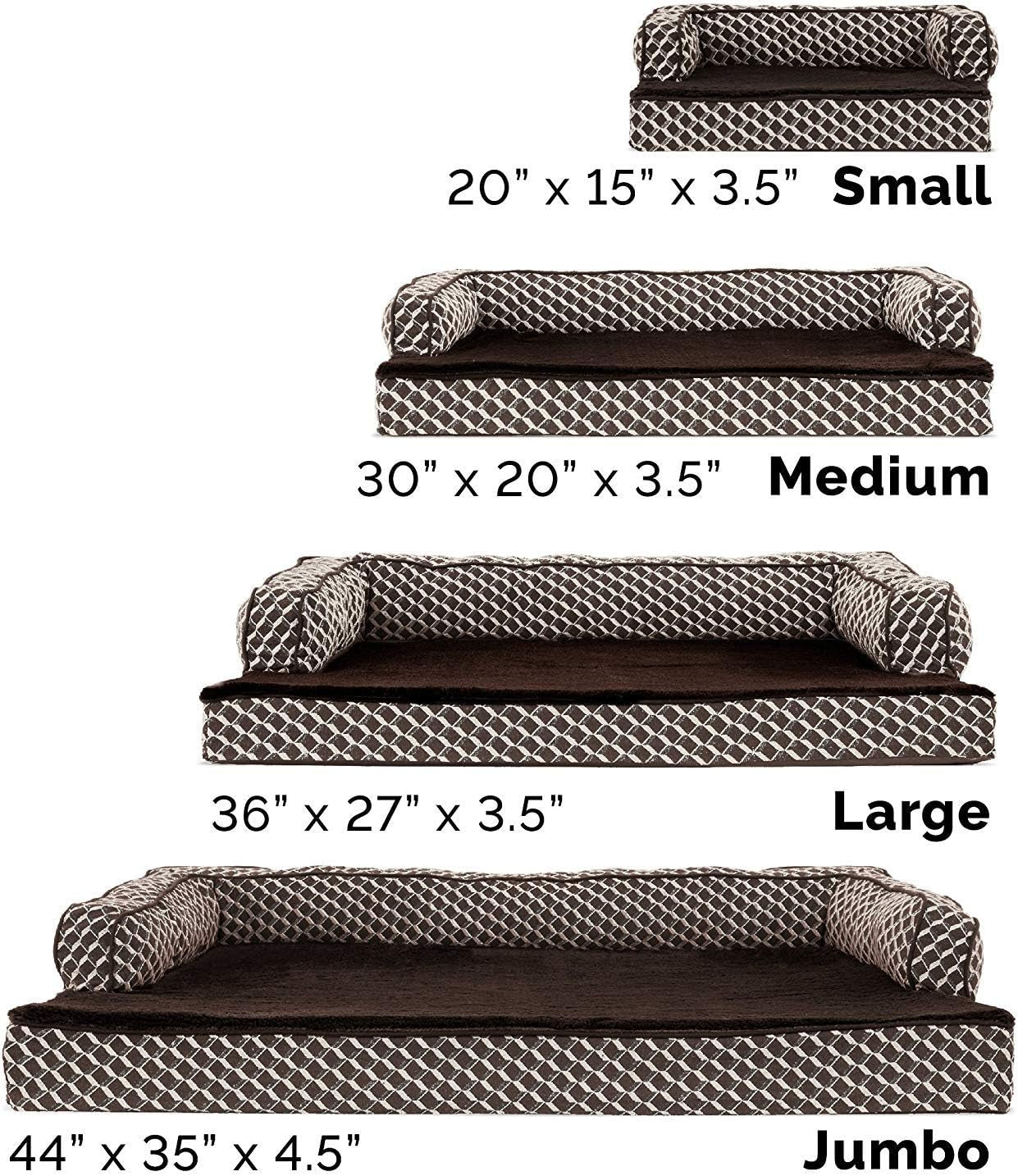 OrthoRest™ | Premium Orthopedic Bolster Dog Bed & Lounge